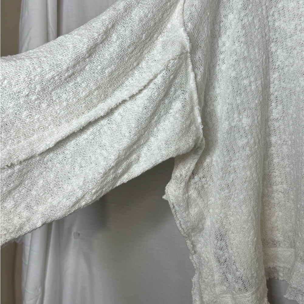 We The Free Womens Island Girl Sweater White‎ L Oversized Boho Festival Beachy - Picture 15 of 16